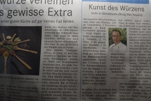 Aktueller Bericht Thema Gewürze vom 01.12.18