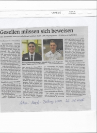 Toni Wagner unser Azubi - jetzt erfolgreicher Koch